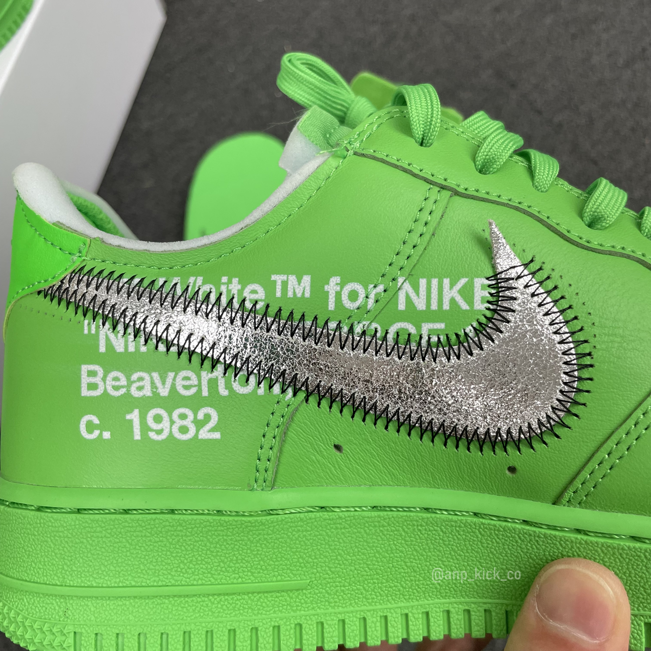 Off White Nike Air Force 1 Low Light Green (14) - newkick.app